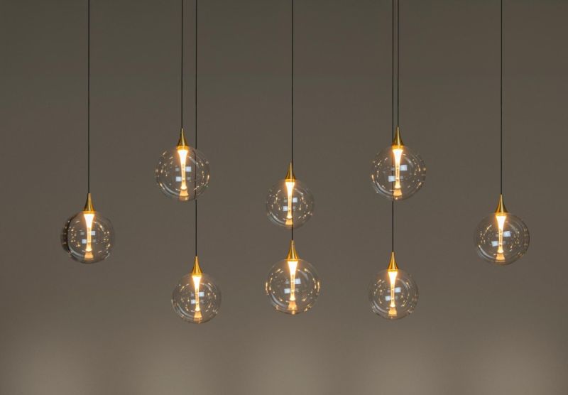 Lucide GISELA - Závesné svietidlo - LED Dim. - 8x3,9W 2700K - Transparent